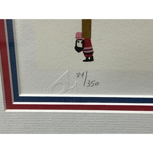 Raphael Abecassis "Daniel" Serigraph On Paper Signed & Numbered 81/350 - Picture 3 of 5